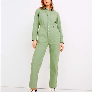 Madewell Garment-Dyed Coverall Jumpsuit Size S Petite